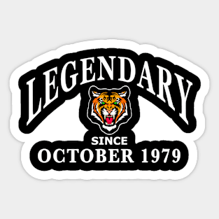 Legendary since October 1979 birthday gift idea Sticker